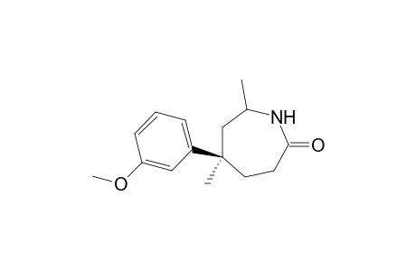 (+)-cis-5(R),7(R)-Hexahydro-5-(3-methoxyphenyl)-5,7-dimethyl-2H-azepine-2-one