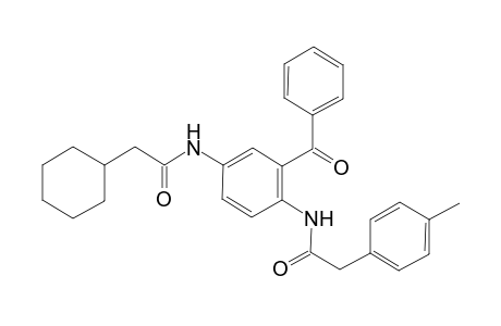 2-cyclohexyl-N-[4-[2-(4-methylphenyl)ethanoylamino]-3-(phenylcarbonyl)phenyl]ethanamide