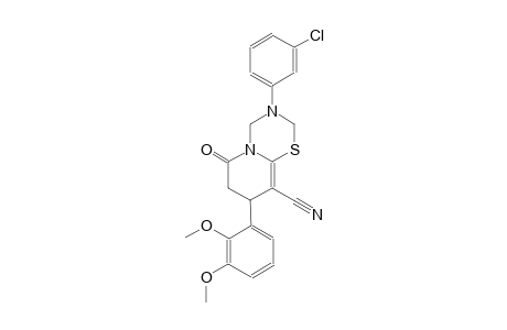 2H,6H-pyrido[2,1-b][1,3,5]thiadiazine-9-carbonitrile, 3-(3-chlorophenyl)-8-(2,3-dimethoxyphenyl)-3,4,7,8-tetrahydro-6-oxo-