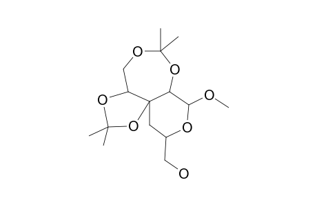 METHYL-4-DEOXY-3-C-[(S)-1,2-DIHYDROXYETHYL]-2,3'':3,3'-DI-O-ISOPROPYLIDENE-ALPHA-D-XYLOPYRANOSIDE