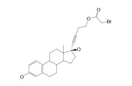 17.alpha.-(4'-(Bromoacetoxy)butyn-1'-yl)estra-1,3,5(10)-trien-3,17.beta.-diol