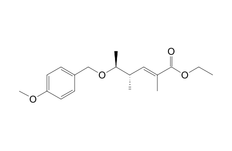(E,4S,5S)-2,4-dimethyl-5-p-anisyloxy-hex-2-enoic acid ethyl ester