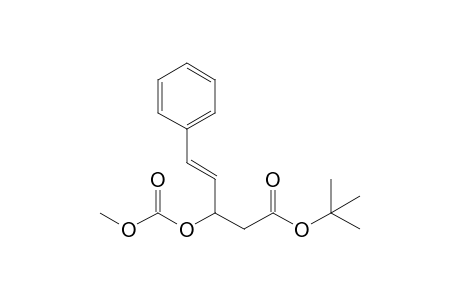 (E)-3-carbomethoxyoxy-5-phenyl-pent-4-enoic acid tert-butyl ester