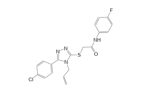 2-{[4-allyl-5-(4-chlorophenyl)-4H-1,2,4-triazol-3-yl]sulfanyl}-N-(4-fluorophenyl)acetamide