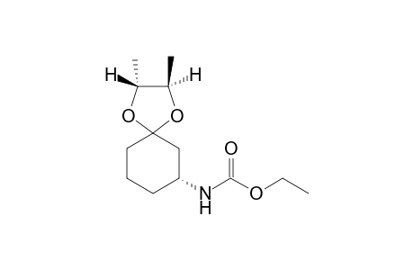 3-Ethioxycarbonylamino-4',5'-Dimethylylspiro[cyclohexane-1,2'-1',3'-dioxacyclopentane]