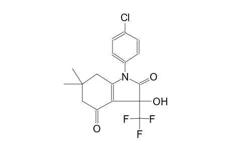 1-(4-chlorophenyl)-3-hydroxy-6,6-dimethyl-3-(trifluoromethyl)-3,5,6,7-tetrahydro-1H-indole-2,4-dione