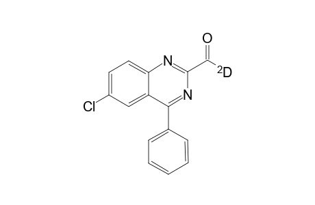 6-Chloro-4-phenyl-2-deutero carboxaldehyde quinazoline