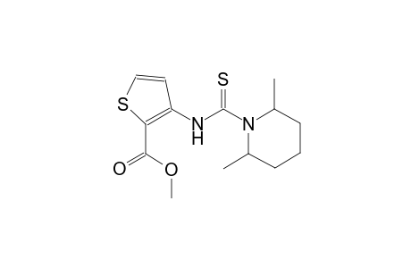 2-thiophenecarboxylic acid, 3-[[(2,6-dimethyl-1-piperidinyl)carbonothioyl]amino]-, methyl ester