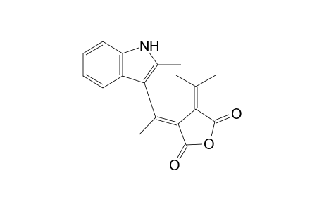 (E)-3-Isopropylidene-4-[1-(2-methyl-3-indolyl)ethylidene]-3,4-dihydro-2,5-furandione