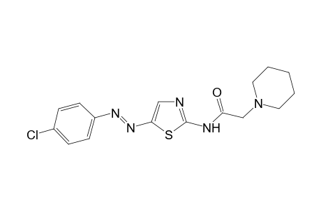 5-(4-Chlorophenylazo)-2-(2-piperidinoacetamido)thiazole