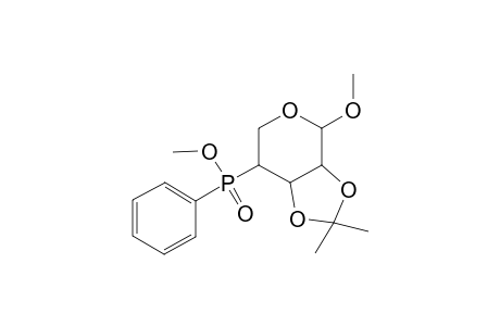 Methyl 4-deoxy-2,3-O-isopropylidene-4-[(S)(methoxy)phenylphosphinyl]-.alpha.-L-lyxo-pentopyranoside