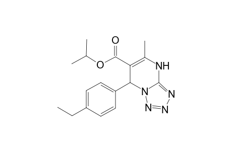 Propan-2-yl 7-(4-ethylphenyl)-5-methyl-4H,7H-[1,2,3,4]tetrazolo[1,5-a]pyrimidine-6-carboxylate