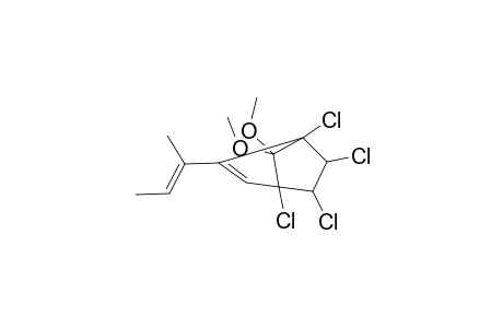 Bicyclo[2.2.1]hept-2-ene, 1,4,5,6-tetrachloro-7,7-dimethoxy-2-(1-methyl-1-propenyl)-