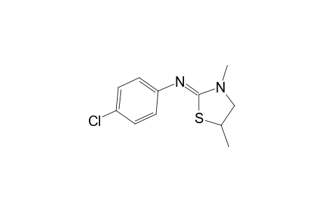4-Chloro-N-[(2E)-3,5-dimethyl-1,3-thiazolidin-2-ylidene]aniline