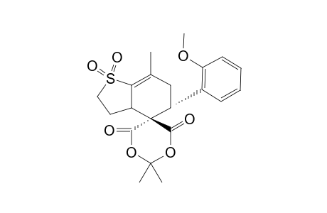 (5-R)-5-(2-METHOXYPHENYL)-2',2',7-TRIMETHYL-2,3,3A,4,5,6-HEXAHYDROSPIRO-[1-BENZOTHIOPHENE-4,5'-[1.3]-DIOXANE]-4',6'-DIONE_1,1-DIOXIDE