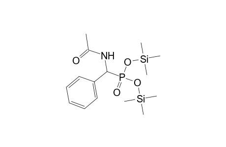 Phosphonic acid, [(acetylamino)phenylmethyl]-, bis(trimethylsilyl) ester