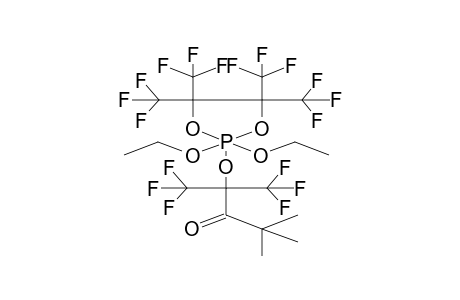 4,4,5,5-TETRA(TRIFLUOROMETHYL)-2,2-DIETHOXY-2-[1,1-BIS(TRIFLUOROMETHYL)-3,3-DIMETHYL-2-OXOBUTOXY]-1,3,2-DIOXAPHOSPHOLANE