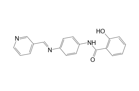 2-Hydroxy-N-(4-([(E)-3-pyridinylmethylidene]amino)phenyl)benzamide