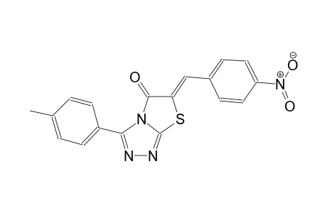 thiazolo[2,3-c][1,2,4]triazol-5(6H)-one, 3-(4-methylphenyl)-6-[(4-nitrophenyl)methylene]-, (6Z)-