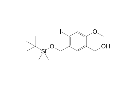 4-t-Butyldimethylsilyloxymethyl-2-hydroxymethyl-5-iodoanisole