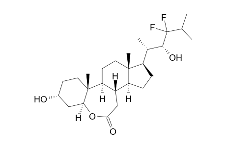 (22R)-23,23-Difluoro-3-.alpha.,22-dihydroxy-24,24-dimethyl-6-oxa-7a-homo-5.alpha.-cholane-7-one