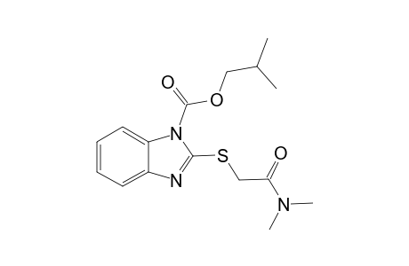 Isobutyl 2-([2-(dimethylamino)-2-oxoethyl]sulfanyl)-1H-benzimidazole-1-carboxylate