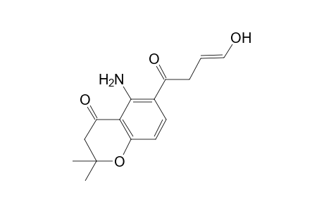 2,2-Dimethyl-5-amino-6-(4'-hydroxy-3'-butenoyl)-4-chromone