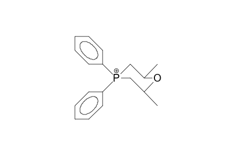 2,6-Dimethyl-4,4-diphenyl-1,4-oxaphosphorinanium cation