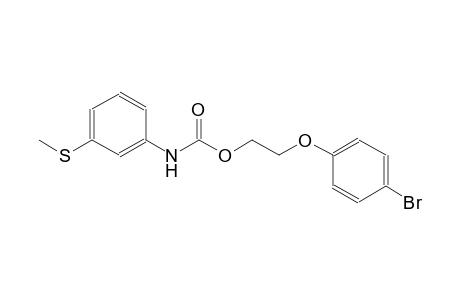 2-(4-bromophenoxy)ethyl 3-(methylsulfanyl)phenylcarbamate