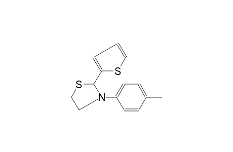 thiazolidine, 3-(4-methylphenyl)-2-(2-thienyl)-