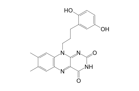 10-[3'-(2",5"-Dihydroxyphenyl)propyl]-7,8-dimethylisoalloxazine