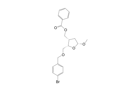 METHYL-3-C-[(BENZOYLOXY)-METHYL]-5-O-(PARA-BrOMOBENZYL)-2,3-DIDEOXY-ALPHA-L-THREO-PENTOFURANOSIDE