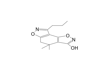 3-propyl-6-hydroxy-7,7-dimethyldiisoxazolo[5,4-a:5',4'-c]-1,3-cyclohexadiene