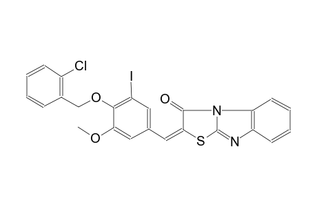 (2E)-2-{4-[(2-chlorobenzyl)oxy]-3-iodo-5-methoxybenzylidene}[1,3]thiazolo[3,2-a]benzimidazol-3(2H)-one