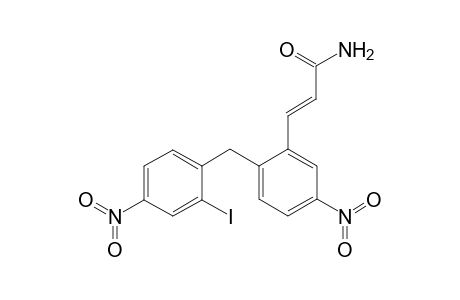 5-(N,N-Dinitro)-2-[4-(N,N-dinitro)-2-(2-amidoethenyl)benzyl]benzene 2-iodinium