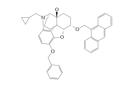 17-CYClOPROPYMETHYL-3-BENZYLOXY-6-ALPHA-(9-ANTHRACENYLMETHYLOXY)-4,5-ALPHA-EPOXY-14-HYDROXY-MORPHOLINAN