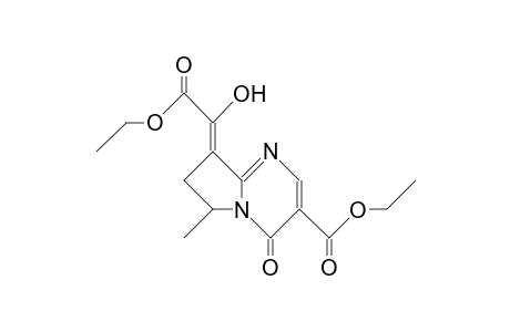 3-Ethoxycarbonyl-8-(ethoxycarbonyl-hydroxy-methylidene)-6-methyl-4,6 ,7,8-tetrahydro-pyrrolo(1,2-A)pyrimidin-4-one