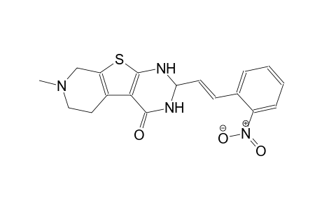 7-methyl-2-[(E)-2-(2-nitrophenyl)ethenyl]-2,3,5,6,7,8-hexahydropyrido[4',3':4,5]thieno[2,3-d]pyrimidin-4(1H)-one