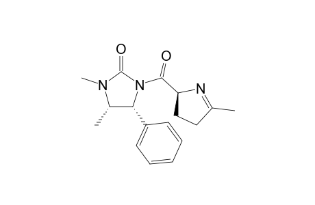 (2S,4'S,5'R)-[(3',4'-Dimethyl-2'-oxo-5'-phenyl-1'-imidazolyldinyl)-(5-methyl-3,4-dihydro-2H-2-pyrrolyl)]methanone