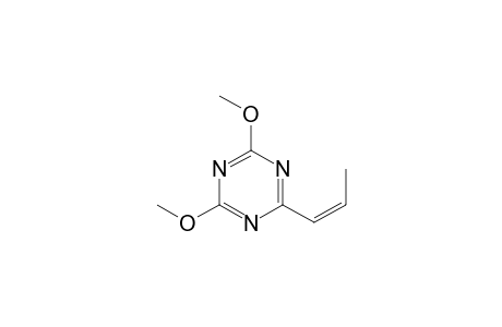 (Z)-2-(1'-Propenyl)-4,6-dimethoxy-1,3,5-triazine