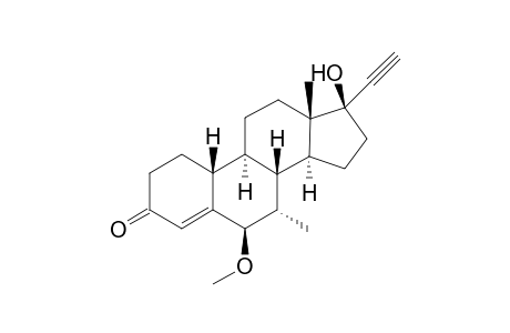 6.beta.-Methoxy-.delta.4-tibolone