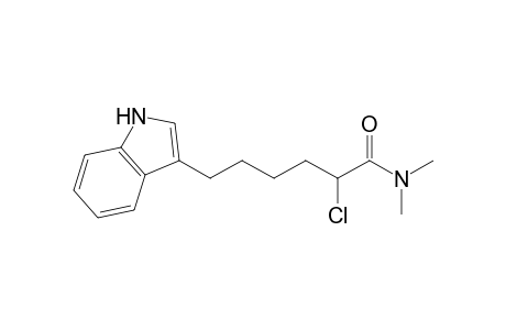 2-Chloro-6-(indol-3'-yl)-N,N-dimethylhexanamide