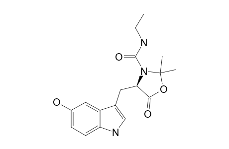 3-ETHYLCARBAMOYL-4-(5-HYDROXY-3-INDOLYLMETHYL)-1,3-OXAZOLIDIN-5-ONE