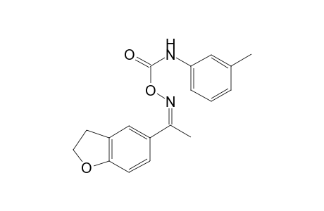 Carbamic acid, N-(3-methylphenyl)-, 1-(2,3-dihydro-5-benzofuryl)ethylidenamino ester