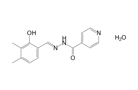 isonicotinic acid, (3,4-dimethyl-2-hydroxybenzylidene)hydrazide, monohydrate
