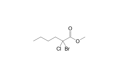 Methyl 2-bromo-2-chlorohexanoate