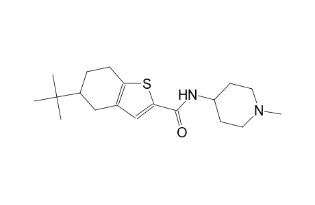 5-tert-butyl-N-(1-methyl-4-piperidinyl)-4,5,6,7-tetrahydro-1-benzothiophene-2-carboxamide