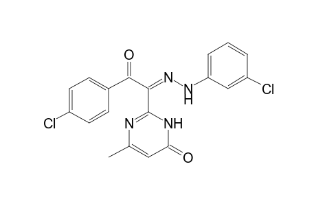 2-[N-(3-chlorophenyl)-2-oxo-2-(4-chlorophenyl)ethanehydrazonoyl]-6-methyl-4(3H)-pyrimidinone