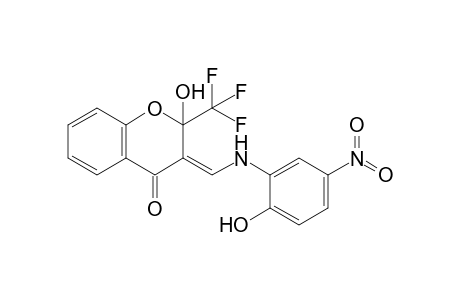 (Z)-2-Hydroxy-3-{[(2-hydroxy-5-nitrophenyl)amino]methylene}-2-(trifluoromethyl)chroman-4-on