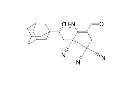 3-cyclopentene-1,1,2-tricarbonitrile, 3-amino-4-formyl-2-(2-oxo-2-tricyclo[3.3.1.1~3,7~]dec-1-ylethyl)-